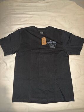 Stussy Classic Gear Pigmented Black Dyed Tee Size Men’s S